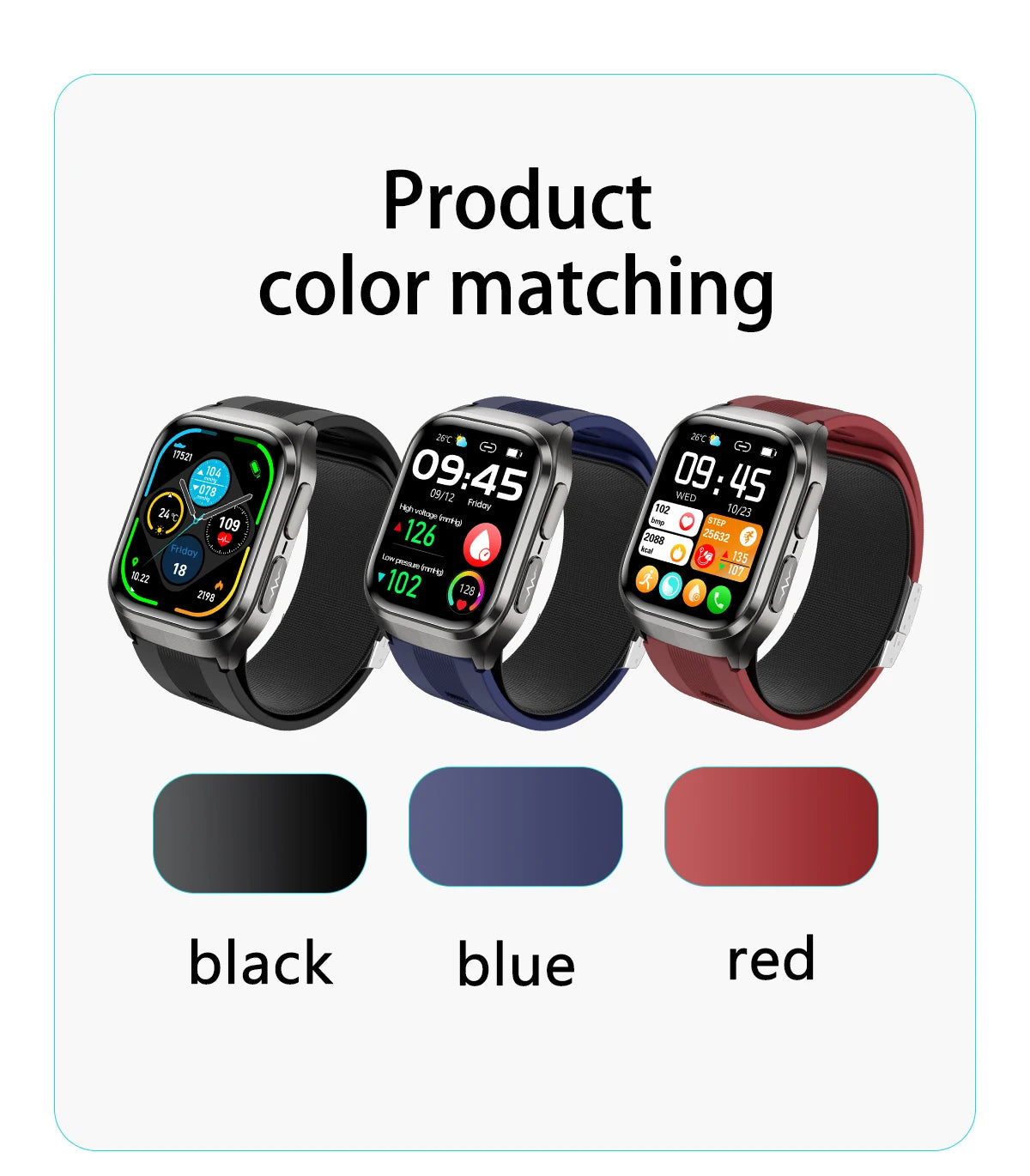 2026 New Upgrade AI Diagnostic Airbag Precise Blood Pressure Health SmartWatch Uric Acid ECG Blood lipids Smartwatch Men Women Magic Electronics S9f1c33f86ba7484eada862be94a85e57w