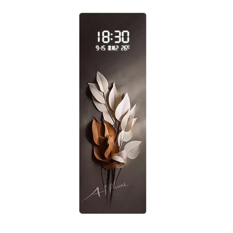 Home electronic clock, living room decoration lights, corridor hanging paintings, light luxury, clock murals - Magic Electronics