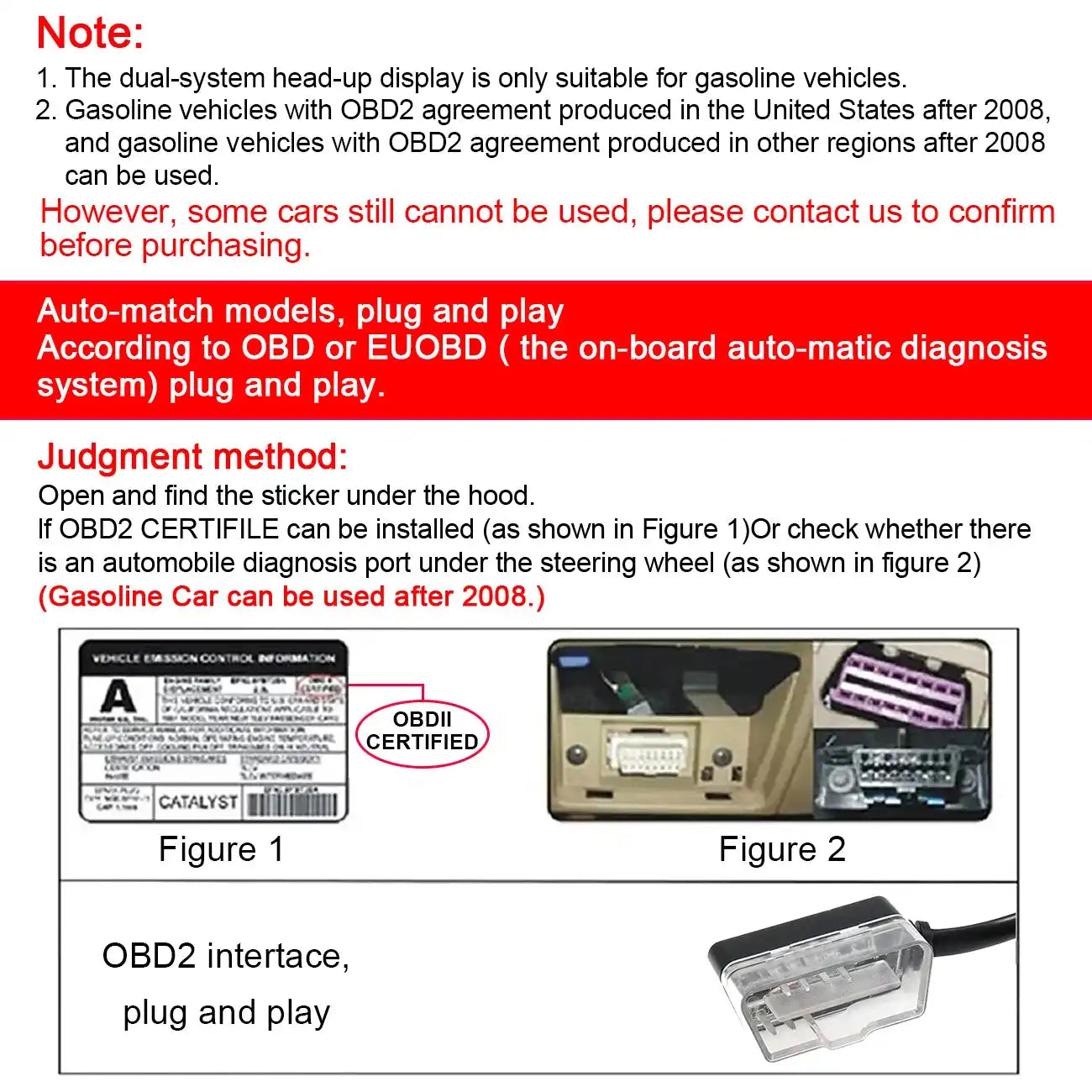 OBD + GPS HUD P24 Car OBD Head Up Display HUD on Board Computer Digital Speedometer Water Temp Fuel Consumption Slope Meter - Magic Electronics