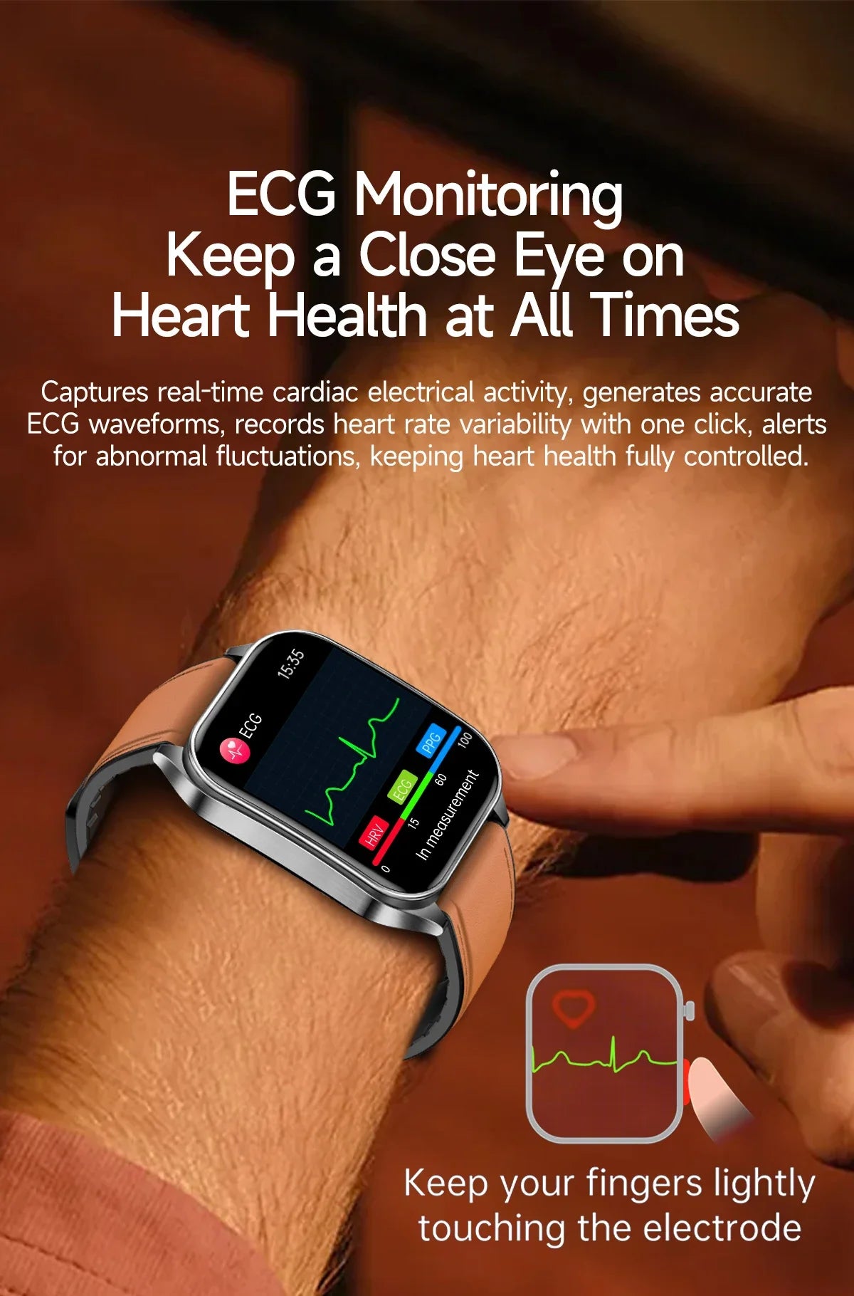 New Laser Treatment Three High Smart Watch Men ECG Heart Rate Uric Acid Health Tracker 1.95 inches Sapphire Glass SmartBracelet Magic Electronics S9fe13f40910b4737adb78044439eddcev