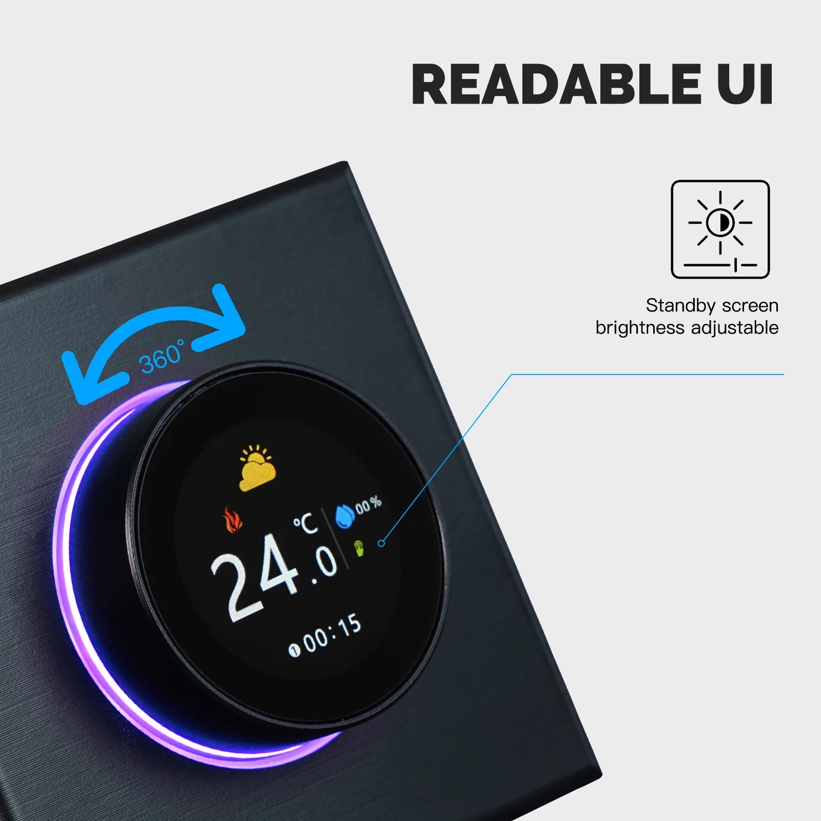WiFi Smart Home Heating Knob Thermostat Temperature Controller For Water Gas Boiler Electric Heating Works with Alexa GoogleHome - Magic Electronics