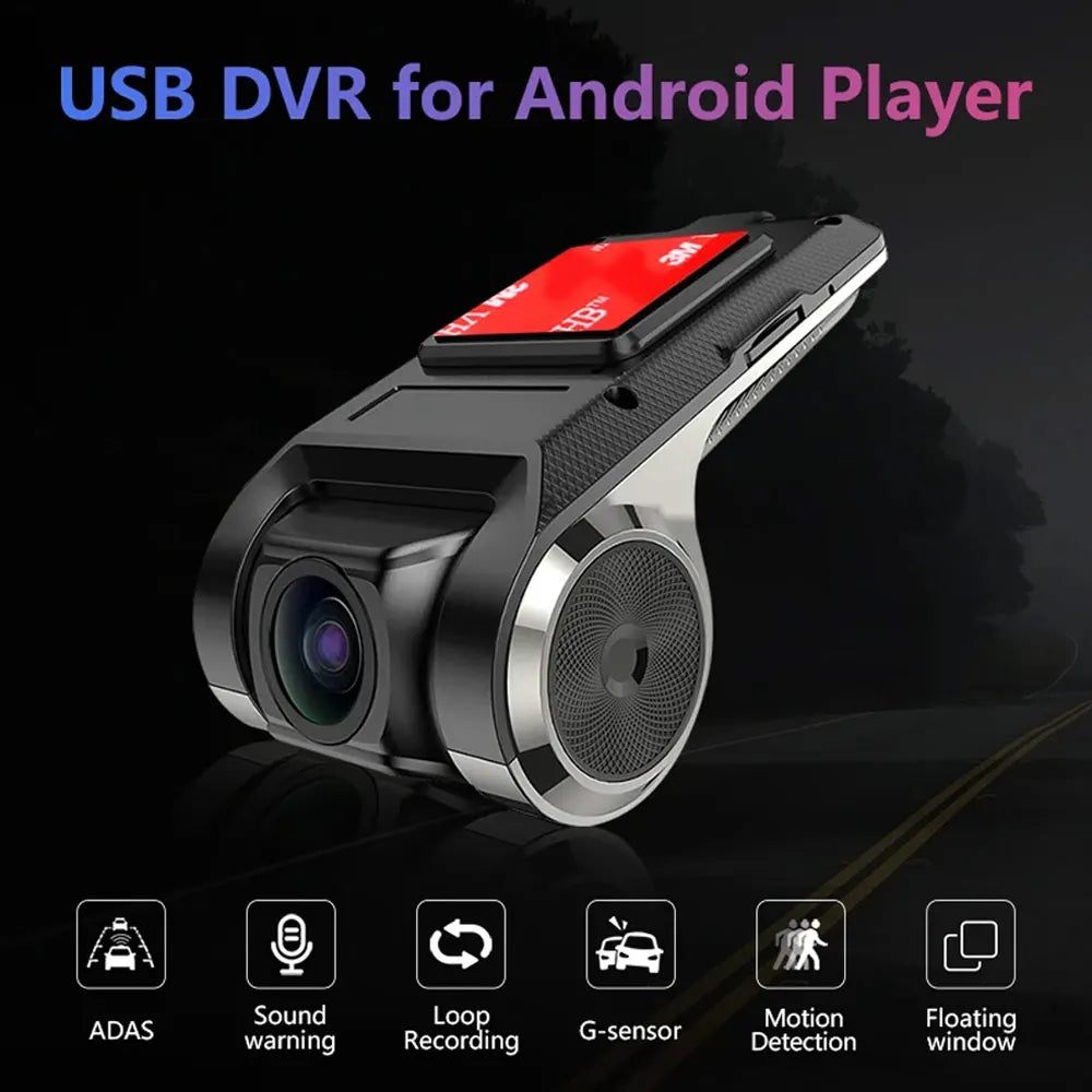 JUNDOF ADAS Car DVR For Car DVD Android Player Navigation Dashcam DVRs Video HD 720P USB TF Card 32G /64G Dash Cam Auto Recorder - Magic Electronics