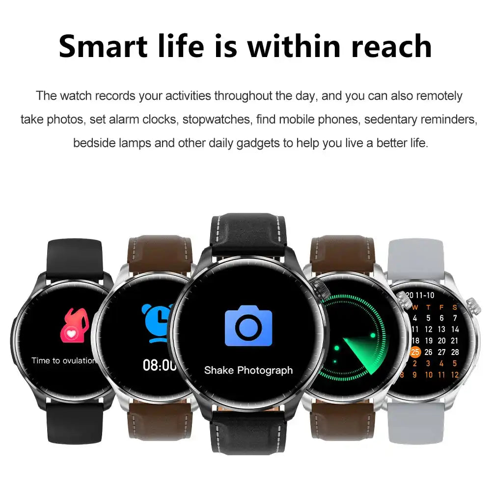 2026 New GPS SmartWatch BluetoothCall IP68 Waterproof AMOLED Screen Custom AOD Watch Face Sport Smartwatch Men Women Android iOS - Magic Electronics