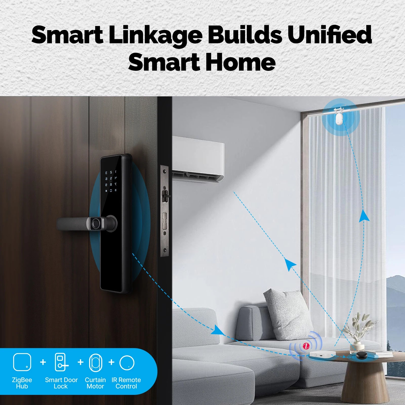 MOES Tuya ZigBee Smart Electric Curtain Robot Timing Auto Opener Closer Light Sensor App Remote Control Support Alexa GoogleHome Magic Electronics Sa2112b07bbb04d7c93bc44c73a2c0136N_930403b0-167a-4c6c-bc08-5f7abb5d0331
