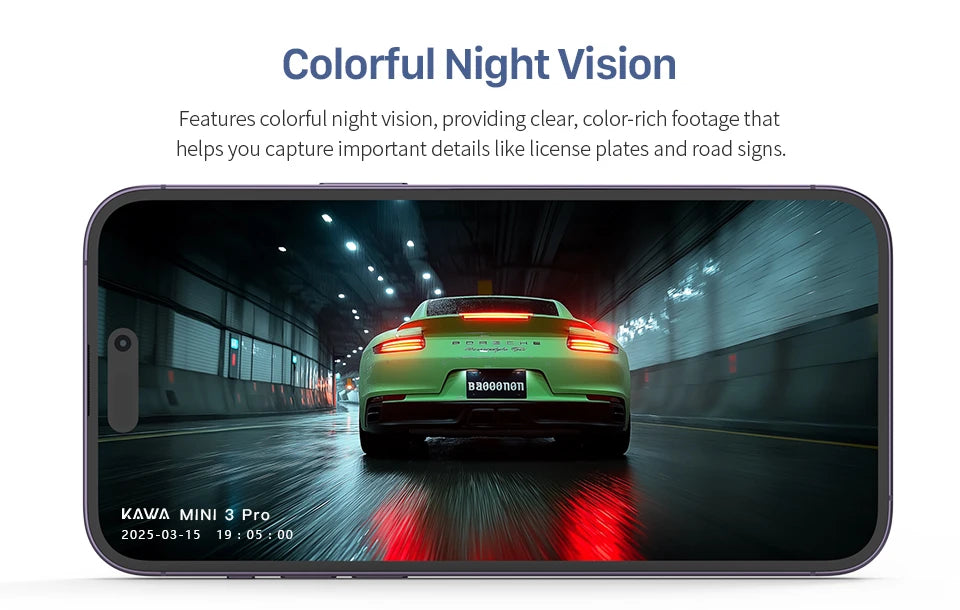 2K KAWA MINI 3 Pro Cameras for Car DVR Tiny Dash Cam 24 Parking Auto Video Recorder WiFi APP Voice Control Car dashcam - Magic Electronics