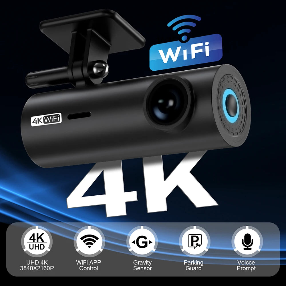 dashcam for car Black box Driving Video Recorders 4K WiFi Mini Front Camera Dash Cam 24H Parking Monitor Car Recording camera - Magic Electronics