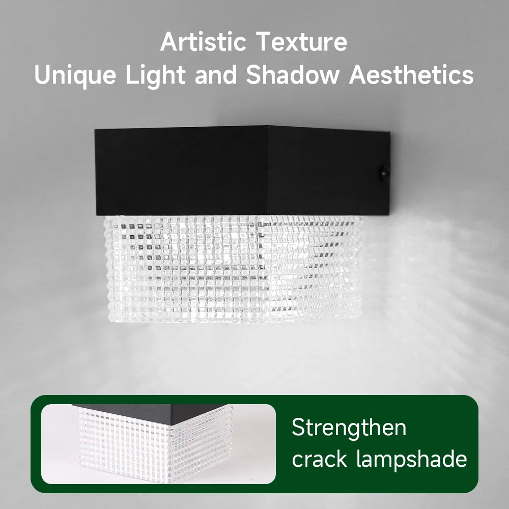 Solar Wall Lamp Outdoor Lighting Solar Lights LED Street Garden Decoration Waterproof Facade Lamps For Patio External Balcony Magic Electronics Sa44e795f587d4639b7dda336e00e3a2cx