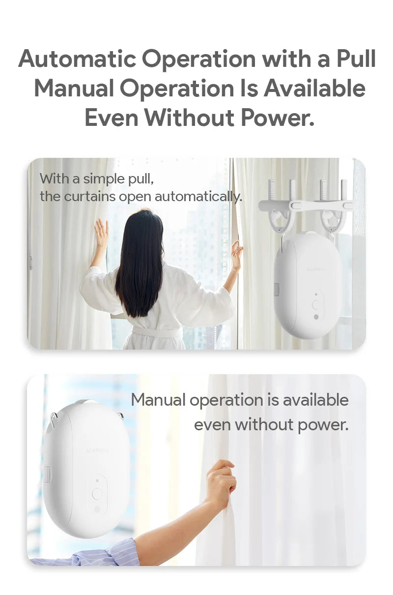 Tuya Smart Curtain Robot Bluetooth/Zigbee Rail Curtain Robot Electric Drive Track Rod Automatic Curtain Opener Voice Control Magic Electronics Sa547e66f6e8946b7be3a2464080adadeH