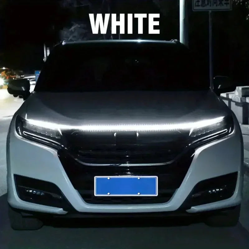 Led Car Hood Light Strip Constant Through-type Auto Modified Front Headlight Upgrade Decorative Light Car Daytime Running Lights - Magic Electronics
