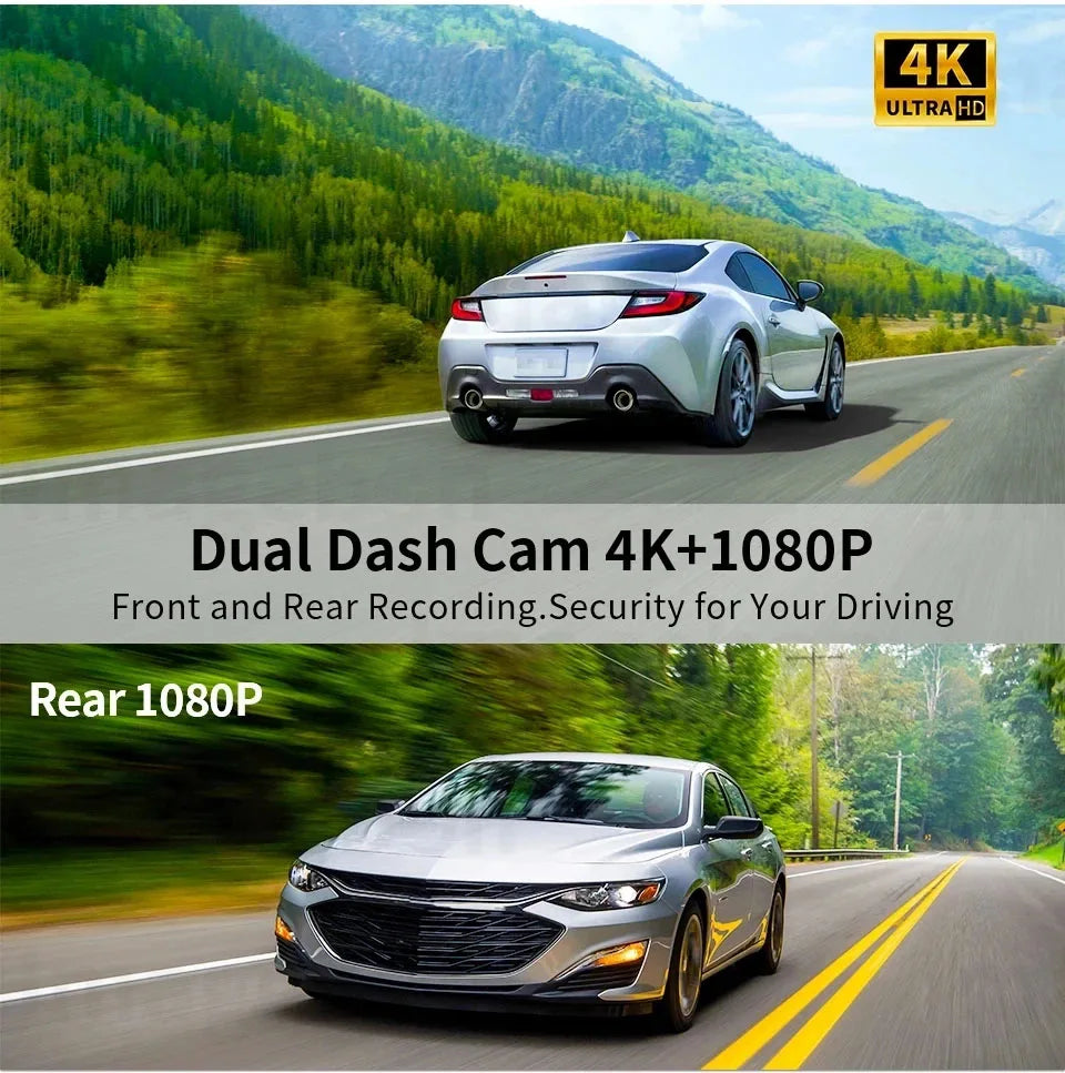10.26 Inch 4K 3840*2160P Car Dvr Carplay Android-Auto Dash Cam Cabin GPS 5G WIFI FM BT Dual Lens Camera Dashcam Drived Record Magic Electronics Sa6a4b8662b154b0ea90006704387ada5A