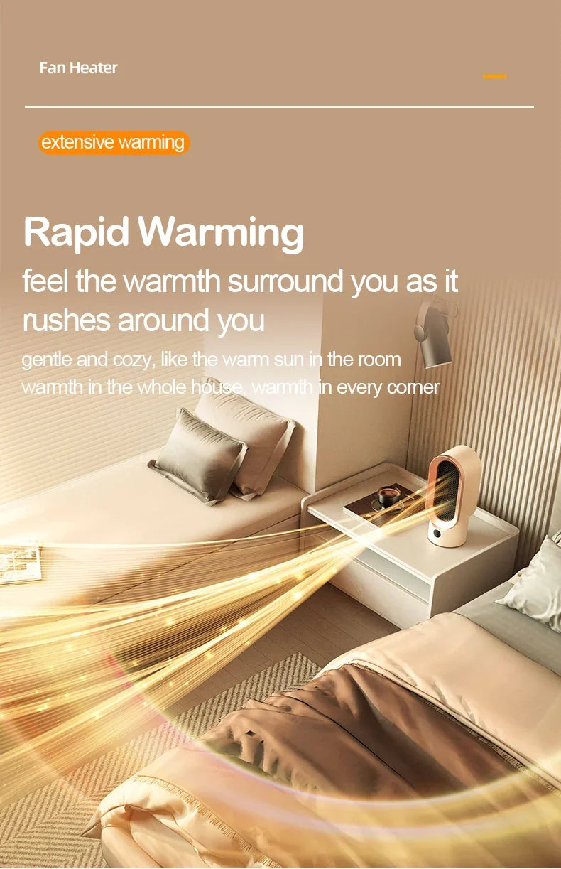 Desktop bedroom electric heater, office small heater, household heater, heating artifact, indoor heater - Magic Electronics
