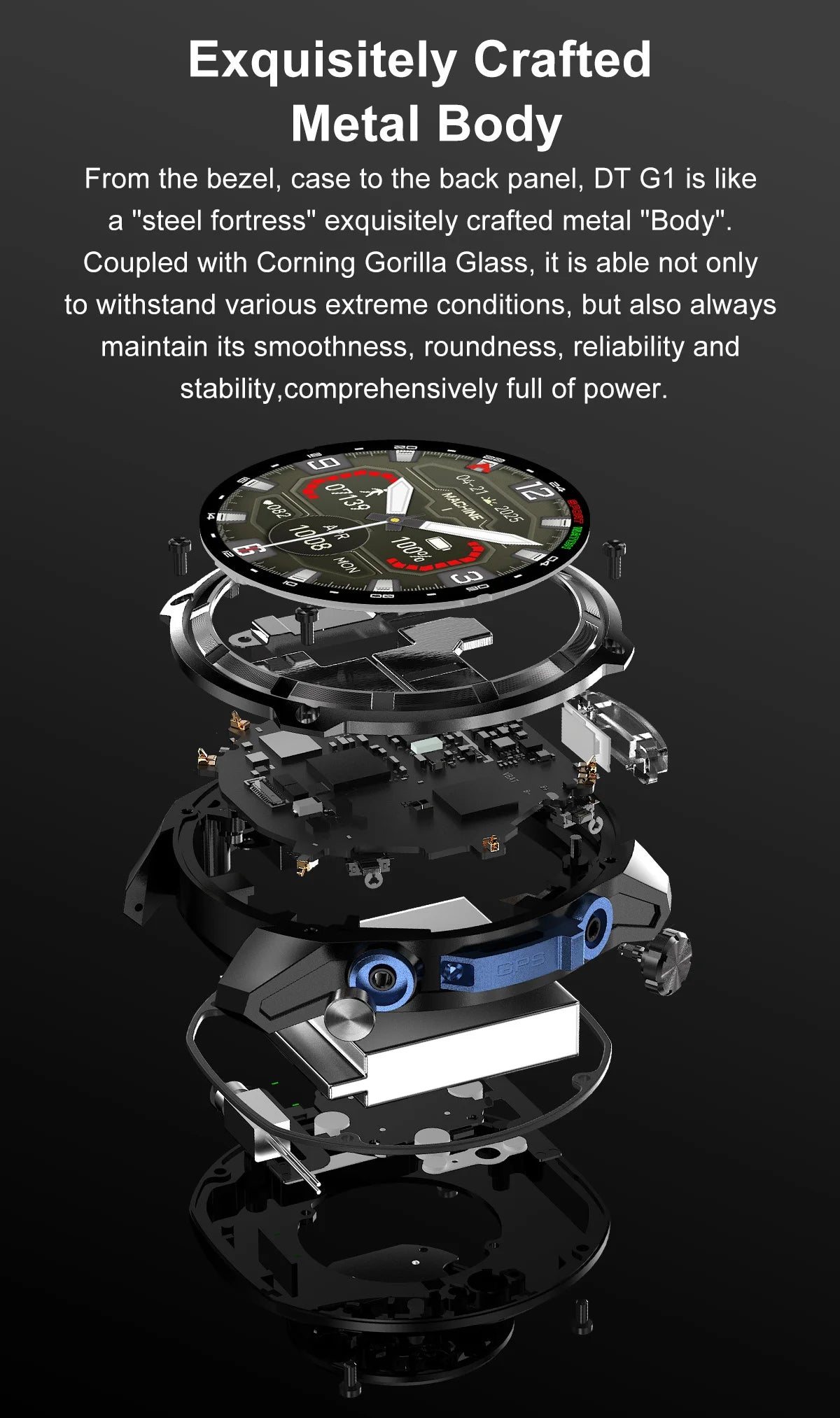 2026 New T-REX Pro Dual-Band AGPS Smartwatch Built-in Offline Map 10ATM Waterproof 30-Days Battery Compass Men Militray Watches - Magic Electronics