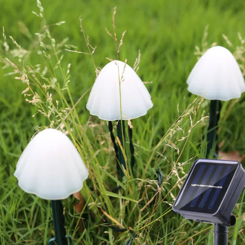 10 LED Solar Mushroom Lights Outdoor Waterproof Decorative Street Lights for Lawn Garden Patio Christmas Holiday Decoration Magic Electronics Sa731193ba0b44531aec2d175f7d5948fz