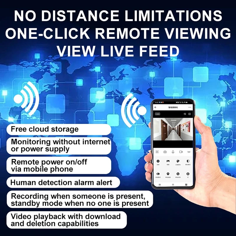 H6 Video Doorbell 2.4G WIFI Security Camera With Doorbell Cloud Storage Full Color HD Infrared Night vision Two-way intercom - Magic Electronics