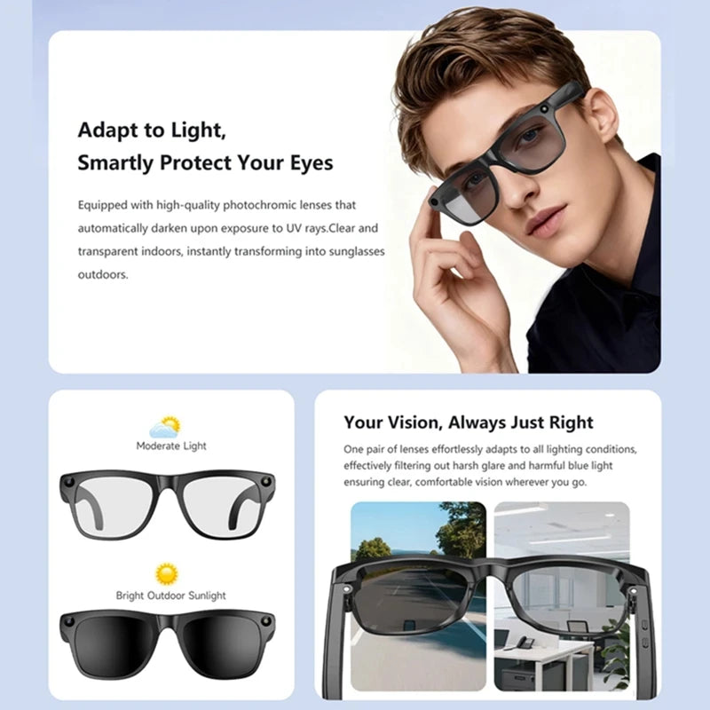 Lenovo 8K HDSmart AI Glasses With 100mp Camera Chat GPT Touch Sport Sunglasses Bluetooth Calling Music Player For Men Women Gift Magic Electronics Sa7e41d83b2e04c5a9f9de1a2236b36a5S