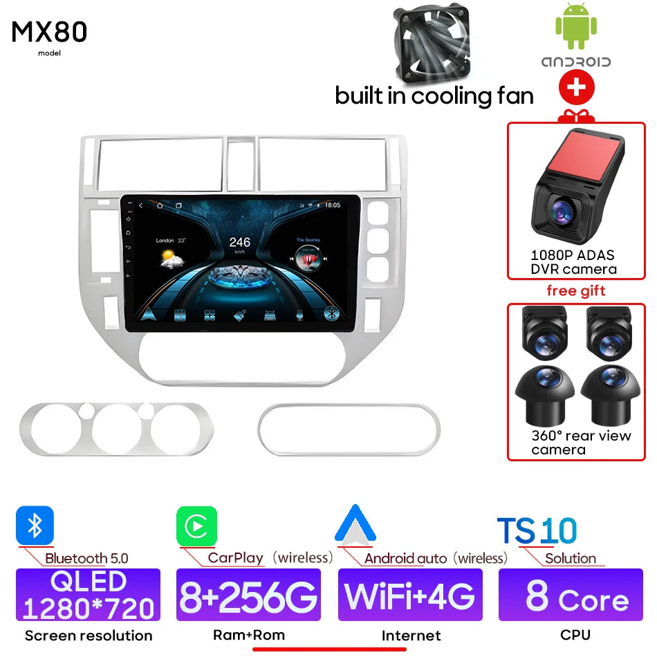 Android 15 For Ford Kuga MK1 2008 - 2012 Car Multimedia Player Carplay Auto Head Unit Radio Video Stereo Navigation GPS 2din GPS 8-256-360cam-dvr Magic Electronics Sa7f1e37094544a12815821dae92892b3I 8-256-360cam-dvr