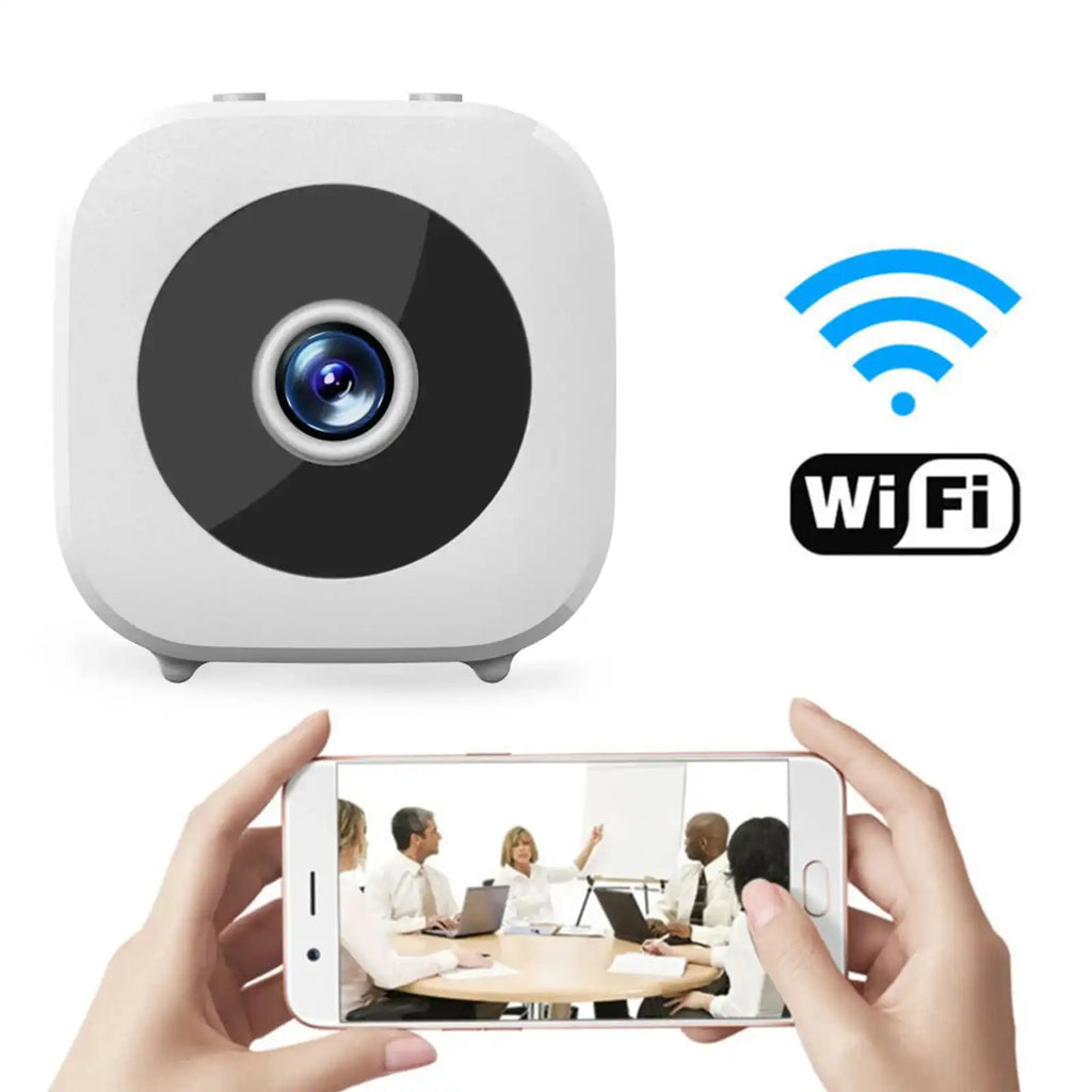Smart Wireless Security Camera Rechargeable Househeld WiFi Surveillance Motion Detection Mini HD Camera for Home Office - Magic Electronics