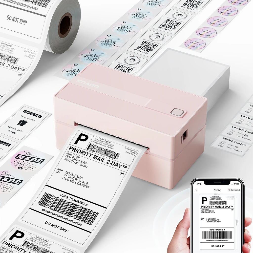 Thermal Label Printer -4x6 Shipping Label Printer for Small Business, Home Use - Compatible with Android, iPhone and Windows - Magic Electronics