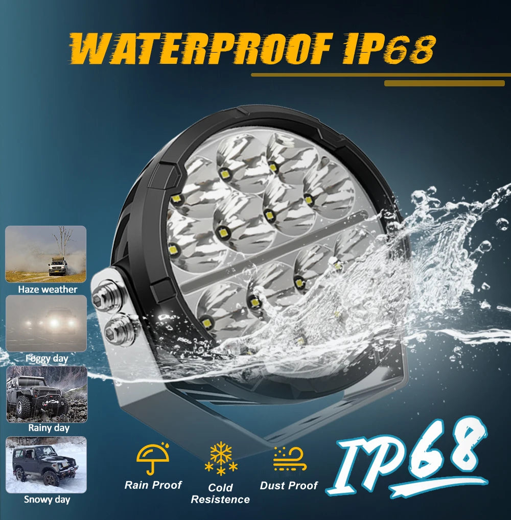 CO LIGHT Round LED Offroad Lights 7 Inch Spot Driving Light Pods with DRL Super Bright Off Road Ditch Work Light Bar for SUV Magic Electronics Sab4b5951027742e7b4c4ec499fa92b70s_1c72408a-7e09-499a-894f-b581c671b706