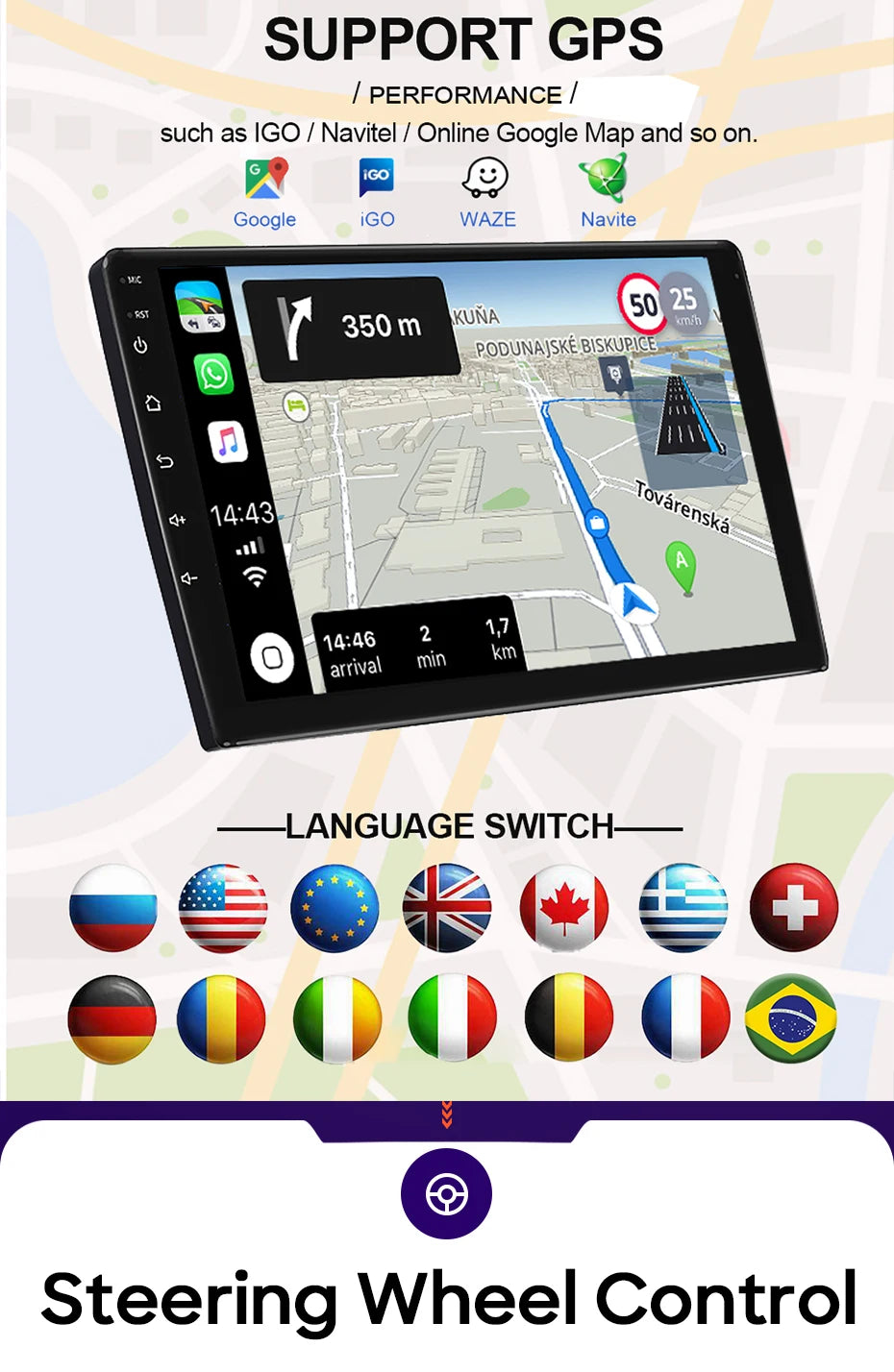 For Ford Kuga MK1 2008-2012 For Ford C-MAX CMAX 2003-2010 Car Radio Carplay Navigation GPS Android Auto Android 15 No 2din WiFi Magic Electronics Sac6ee89e558d40dc97c7b8399c5a0f8c8