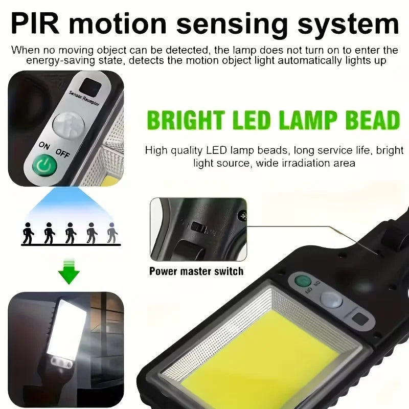 1/8pc Solar Outdoor Floodlight Security Wireless Lamp Illumination for Driveway Patio Garage Pathway Energy-Efficient LED Garden Magic Electronics Sad2d228f5fdf48e0a887218d5bf9eb37f
