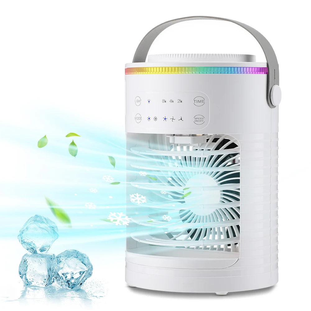View details for Portable Air Conditioner Fan Refrigeration Fan Cooling Fan for Home Dormitory Mobile Cold Air Water-Cooled Small Air Conditioner Portable Air Conditioner Fan Refrigeration Fan Cooling Fan for Home Dormitory Mobile Cold Air Water-Cooled Sm