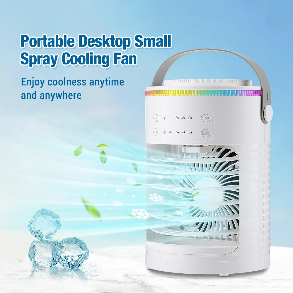 View details for Portable Air Conditioner Fan Refrigeration Fan Cooling Fan for Home Dormitory Mobile Cold Air Water-Cooled Small Air Conditioner Portable Air Conditioner Fan Refrigeration Fan Cooling Fan for Home Dormitory Mobile Cold Air Water-Cooled Sm