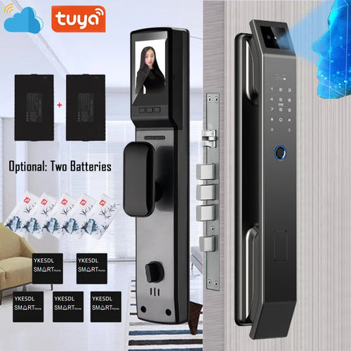 3D Face Recognition Unlock Digital Door Lock With Camera FIngerprint Password Unlock Keyless Electronic Door Lock - Magic Electronics