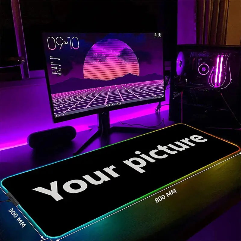 RGB G-Gengar Mousepad Pokemon LED Purple Mouse Pad Gaming Accessories Ghost Big Extended Keyboard Carpet PC Anime Desk Mats Magic Electronics Sae408bf20db049a39adfb937cc5552ffs