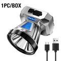 Headlight strong light charging super bright head mounted lighting ultra long endurance outdoor night fishing mining light small - Magic Electronics