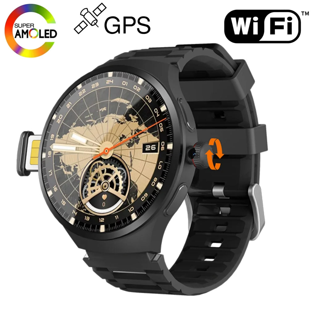Original VP50 Smartwatch 4G/5G Sim Card Android 10.0 System 180° Pull out Camera GPS WIFI Play Game Compass NFC WIFI Smart Watch Magic Electronics Sb022650c82ff40b6b888556bd472d4d82