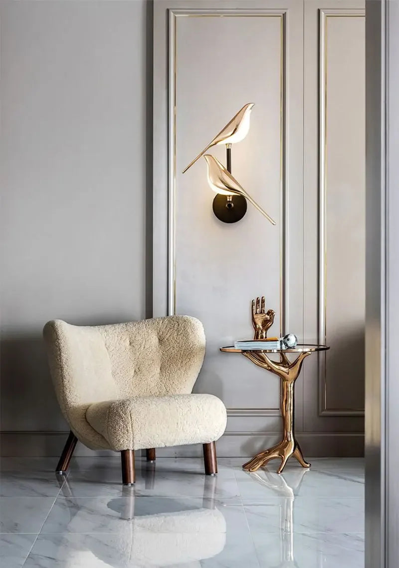 LED Gold Silver Magpie Bird Pendant Light Chandelier for Bedroom Living Room Indoor Hanging Lamp AC110v 220v Drop Shipping Magic Electronics Sb0471064cfda4163a70dc33e0b57b33bO