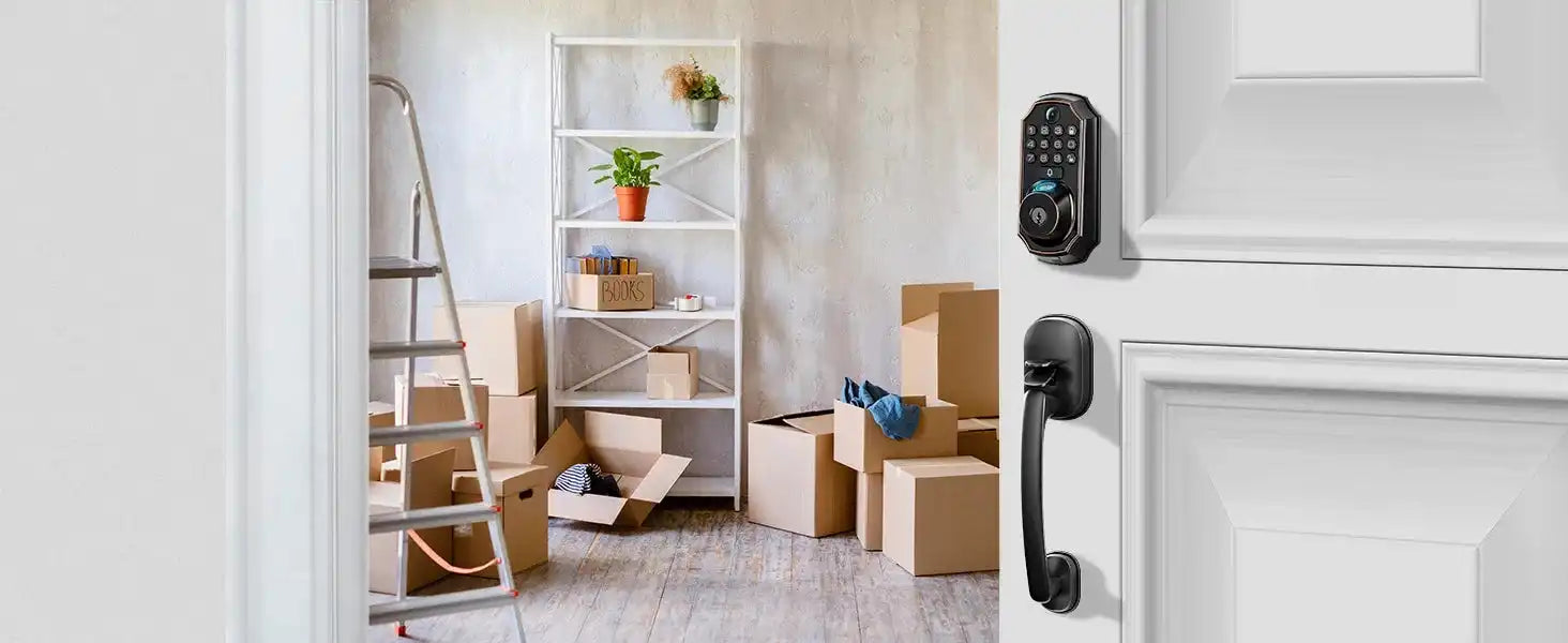 ARPHA Smart Lock D289H Smart WiFi Keyless Door Lock with Camera 5 in 1 Camera Fingerprint Entry App-Controlled Auto-Lock System - Magic Electronics
