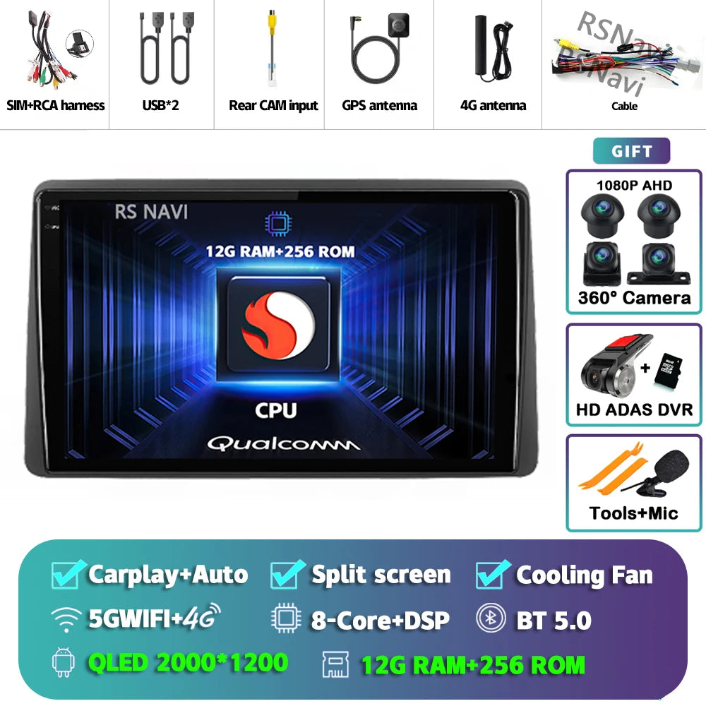 Android 15 Carplay Auto For Renault Duster HM 2 2020 - 2023 Arkana 1 I 2019 - 2023 Car Radio Navigation Video Player 2Din Stereo 2K 12G-256G 360 DVR Magic Electronics Sb0f28c37eabe40a6b69007c8cc74b18bL 2K 12G-256G 360 DVR
