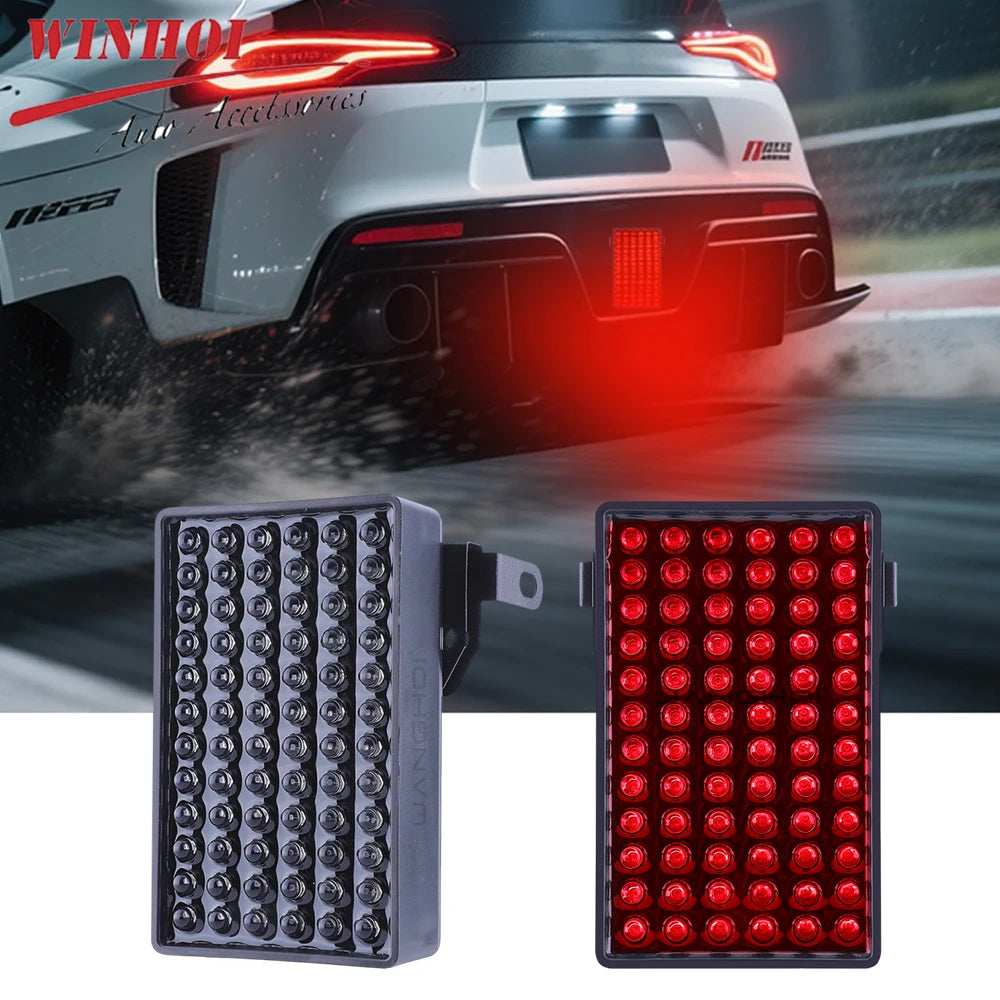 F1 Brake Light Rear Automotive Tail 3rd Stop Lamp Red Formula 1 Rear Fog Light with Flashing Warning Signal for SUV Motorcycle - Magic Electronics