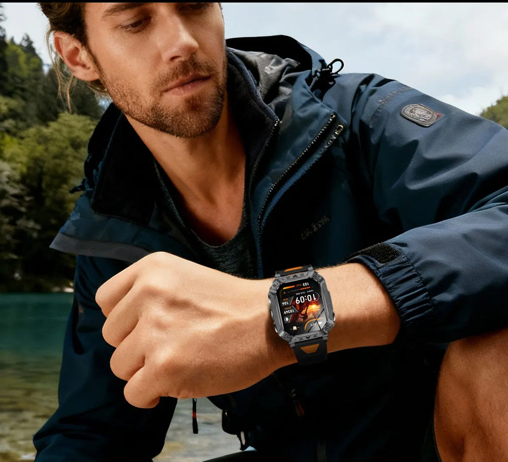 2026 Military outdoor SmartWatch Fitness Clock Men 2.01 inch AMOLED Screen 1400mAh Battery Flashlight Call Waterproof Smart Band Magic Electronics Sb16b938811e34161bdef6080ef260f81L