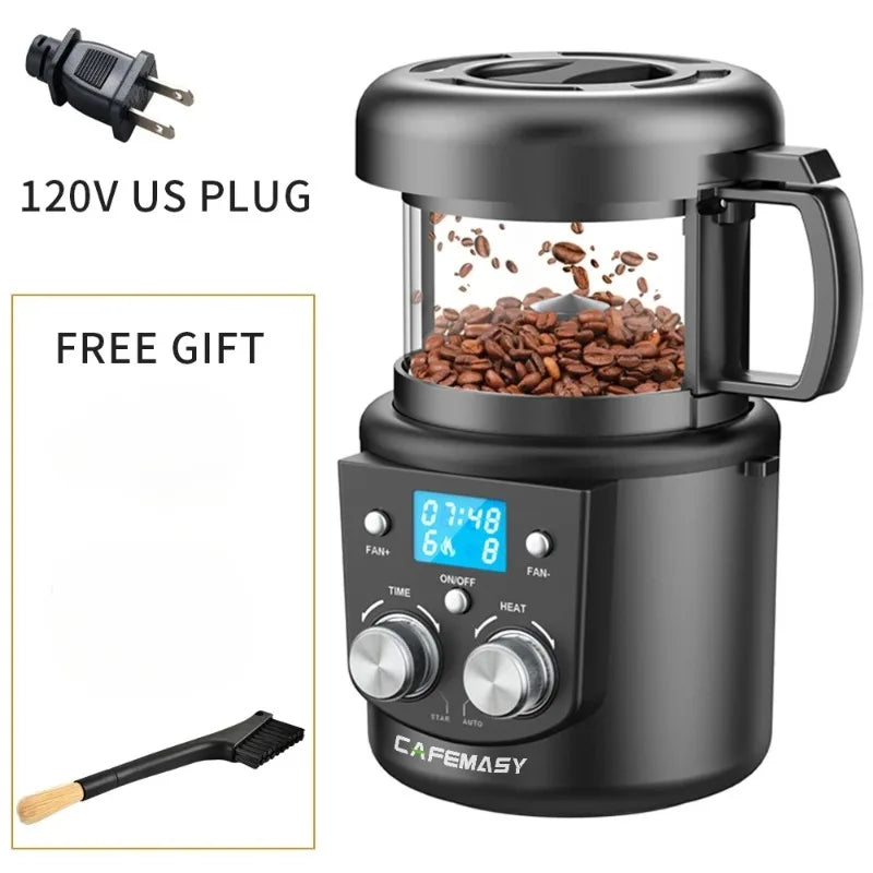 CAFEMASY 80-100g Home Coffee Roaster Electric Mini No Smoke Coffee Beans Baking Roasting Machine 110-240V Coffee Bean Roaster Magic Electronics Sb1fc9d07fbf547acad5de47c5a52a4bfP