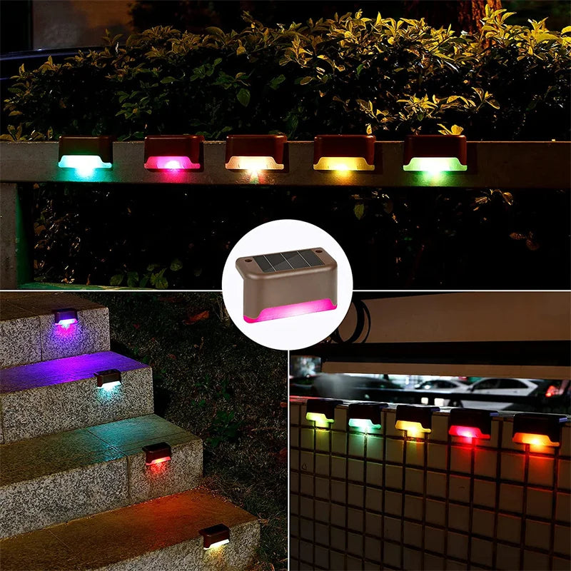 2/4/8/16 Pack Solar Deck Lights LED Waterproof Outdoor Solar Powered LED Step Lights For Decks Stairs Patio Yard Garden Decor - Magic Electronics