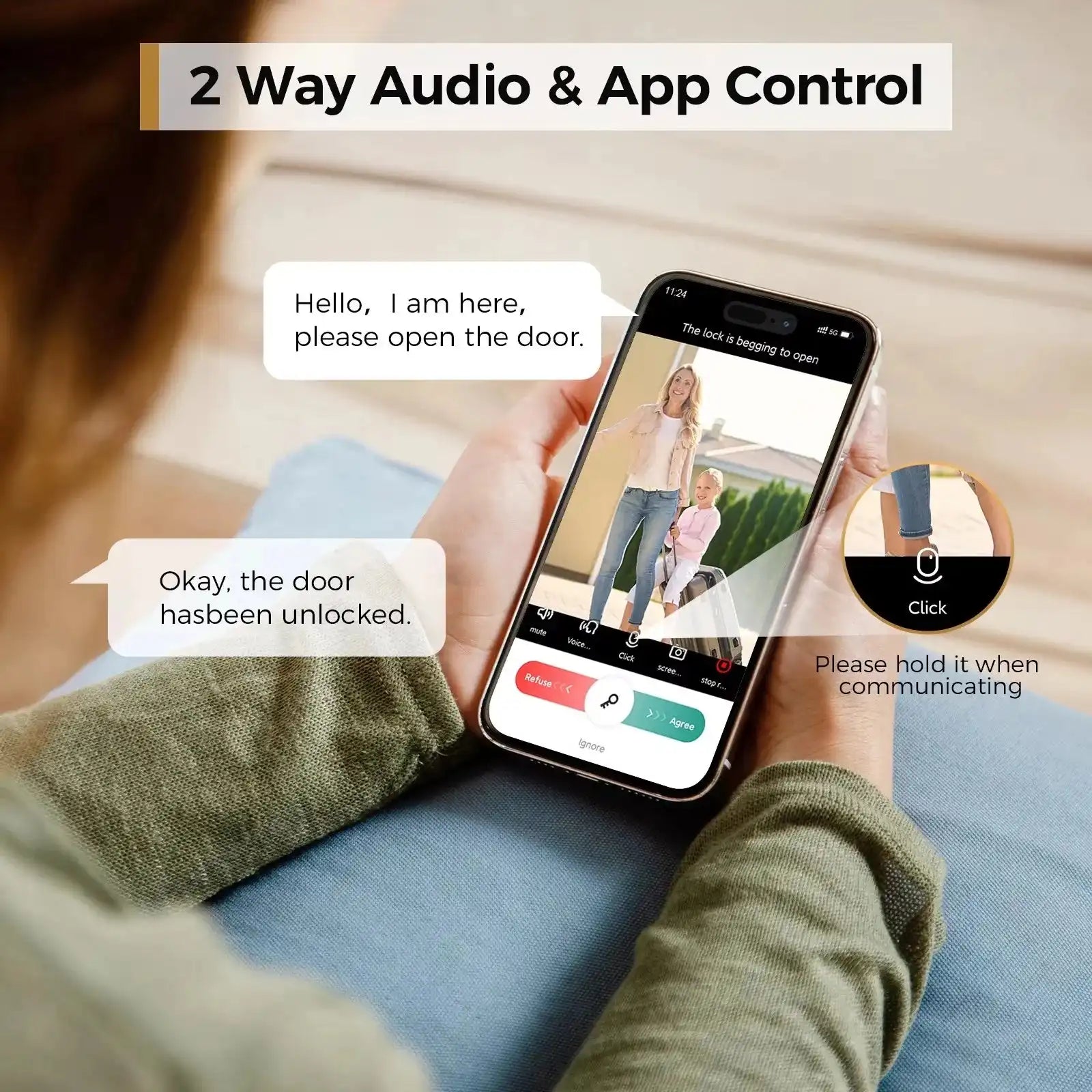 ARPHA Smart Lock D289H Smart WiFi Keyless Door Lock with Camera 5 in 1 Camera Fingerprint Entry App-Controlled Auto-Lock System - Magic Electronics