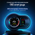 F9-OBD OBD2 GPS HUD Head Up Display Car Digital Speedometer Auto Over speed Alarm Meter Water Temp Fuel Consumption Gauges - Magic Electronics