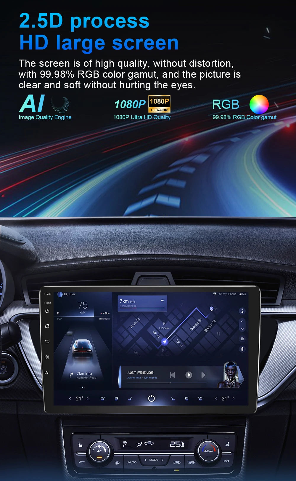 Android 15 Car Radio For Ford Kuga MK1 2008-2012 Multimedia Player Stereo Navigation GPS Wireless Bluetooth Head Unit WIFI 5G Magic Electronics Sb3b2b24d4ff1465f98c3d41a61564b75n