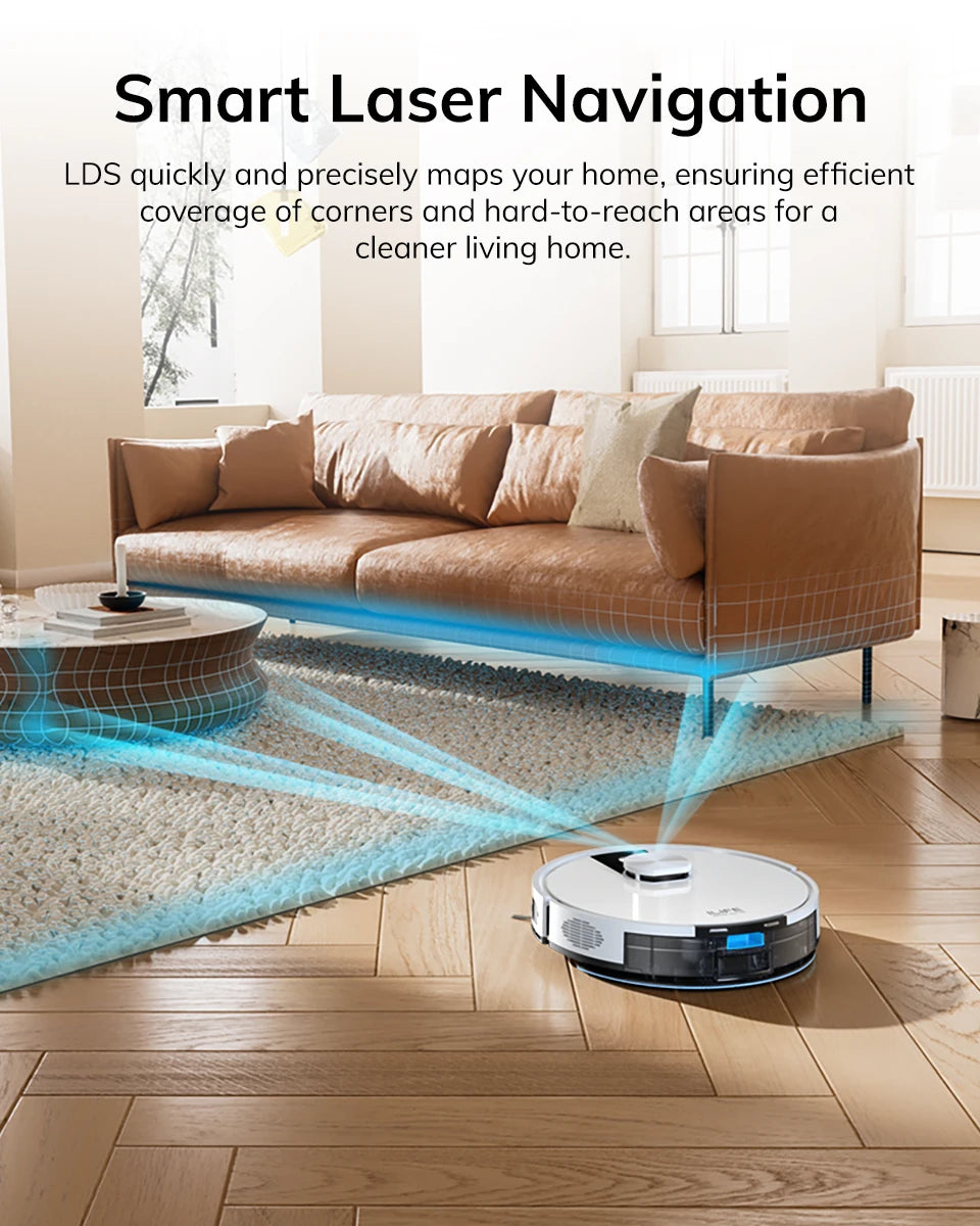 ILIFE A12 Pro Robot Vacuum and Mop Combo,LIDAR Navigation, self collection dust, 3000Pa suction, app/remote control Magic Electronics Sb3f2f02798b2444e92a9bf4dfcc609b3j