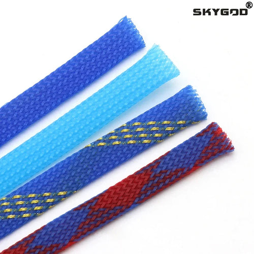 1/5/10M Blue-Gold-Red PET Braided Wire Cable Sleeve 3 4 6 8 10 12 16 20 25 30 40mm Tight High Density Expandable Magic Electronics Sb3fabeddd91b4d7580a63338a15c0cbfk_5b14d7d7-13c8-44a0-b8d5-a5459efd1741