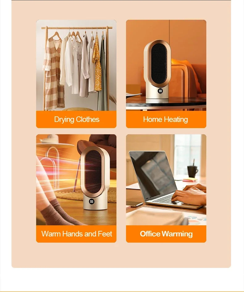 Desktop bedroom electric heater, office small heater, household heater, heating artifact, indoor heater - Magic Electronics