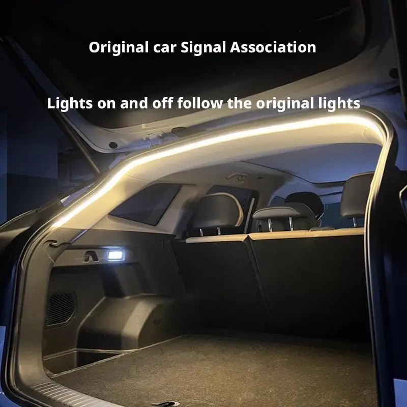 Sensor Tail Box Light Strip Ultra-Bright Car Trunk LED Car Interior Decorative Lamp Strip Automatic Atmosphere Light - Magic Electronics