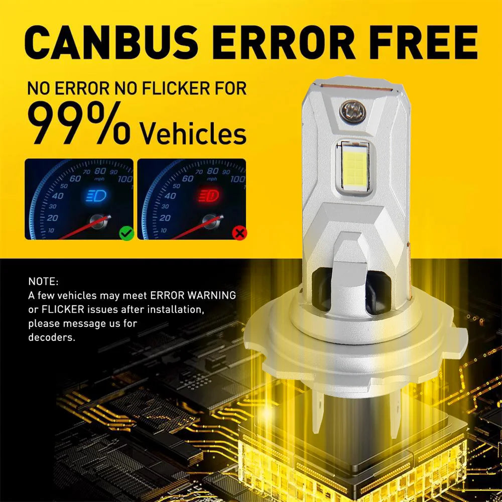 2Pcs Car Led Headlight For Acura TL 2008 2009 2010 2011 2012 2013 2014 High Low Beam Canbus Headlamp Bulb - Magic Electronics
