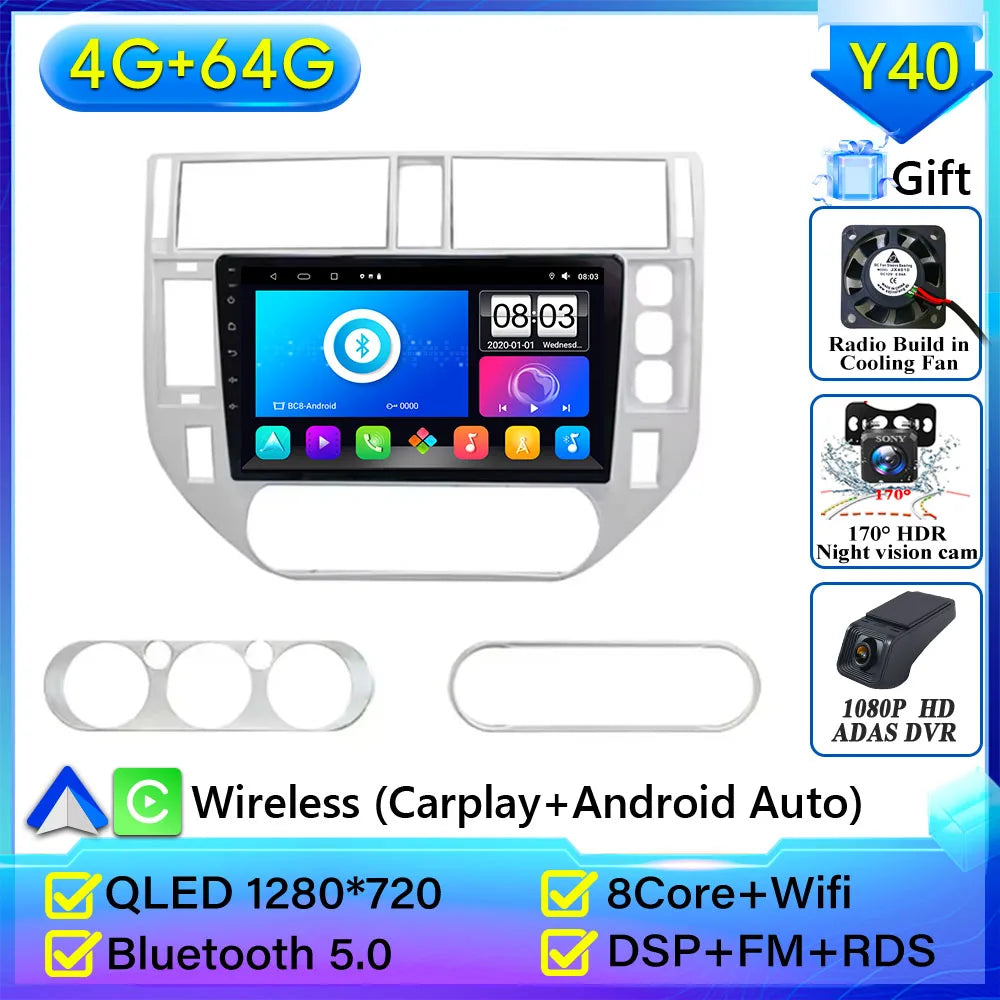 For Ford Kuga MK1 2008-2012 For Ford C-MAX CMAX 2003-2010 Car Radio Carplay Navigation GPS Android Auto Android 15 No 2din WiFi 4G 64G CAMS CHINA Magic Electronics Sb81f55701a024d549222fb0c2374df6fs 4G 64G CAMS CHINA