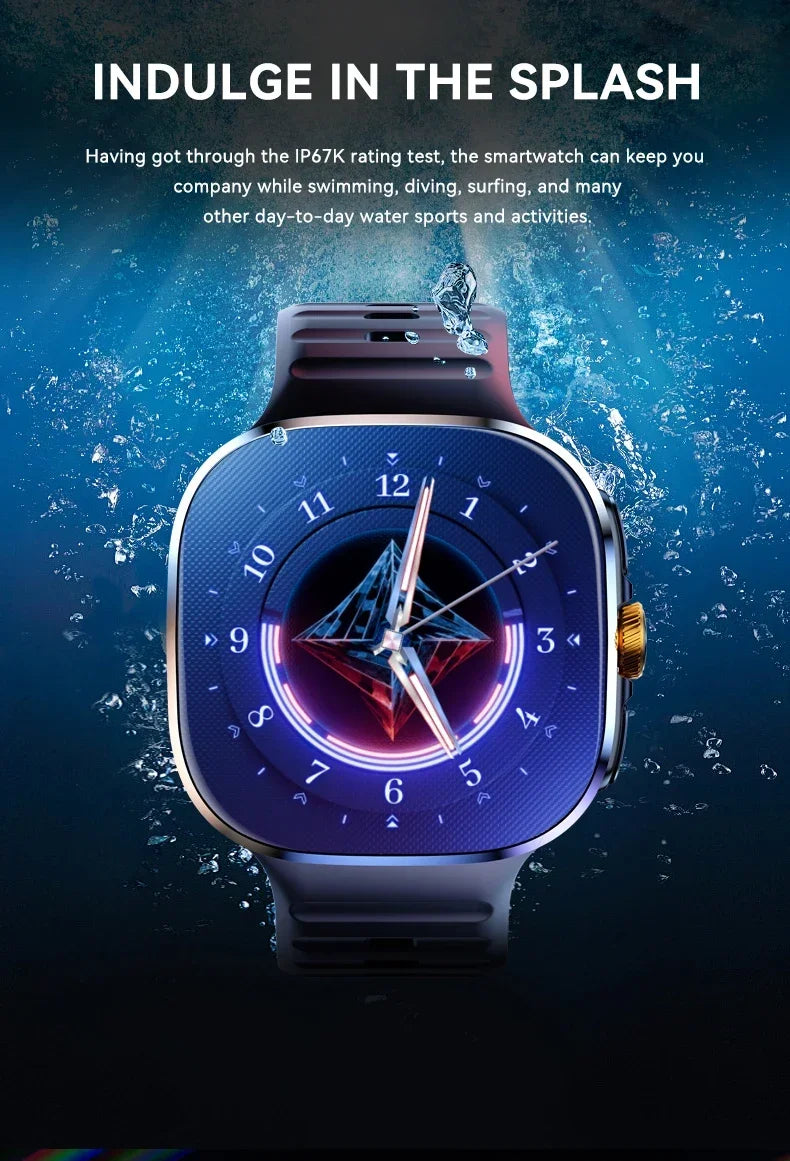 New M99 5G Cellular Version Smartwatch 2.4inch Amoled Larger Screen Android Smart Watch With Rotary Camera Sim Card Slot WIFI - Magic Electronics