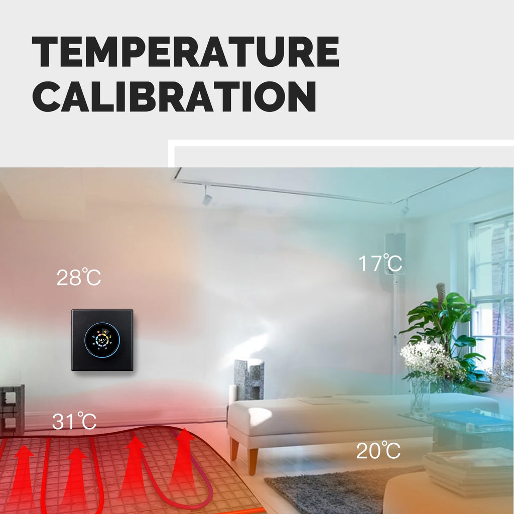 WiFi Smart Home Heating Knob Thermostat Temperature Controller For Water Gas Boiler Electric Heating Works with Alexa GoogleHome - Magic Electronics