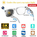 Lenovo 8K HDSmart AI Glasses With 100mp Camera Chat GPT Touch Sport Sunglasses Bluetooth Calling Music Player For Men Women Gift White-change color Magic Electronics Sb91444f4bc7842d891d376ff228e5e66h White-change color